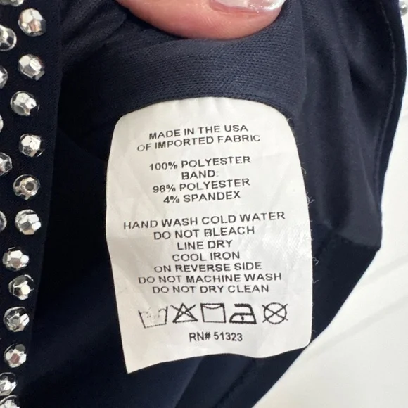 Chaus bejeweled lightweight blouse -Size M - Picture 3 of 4